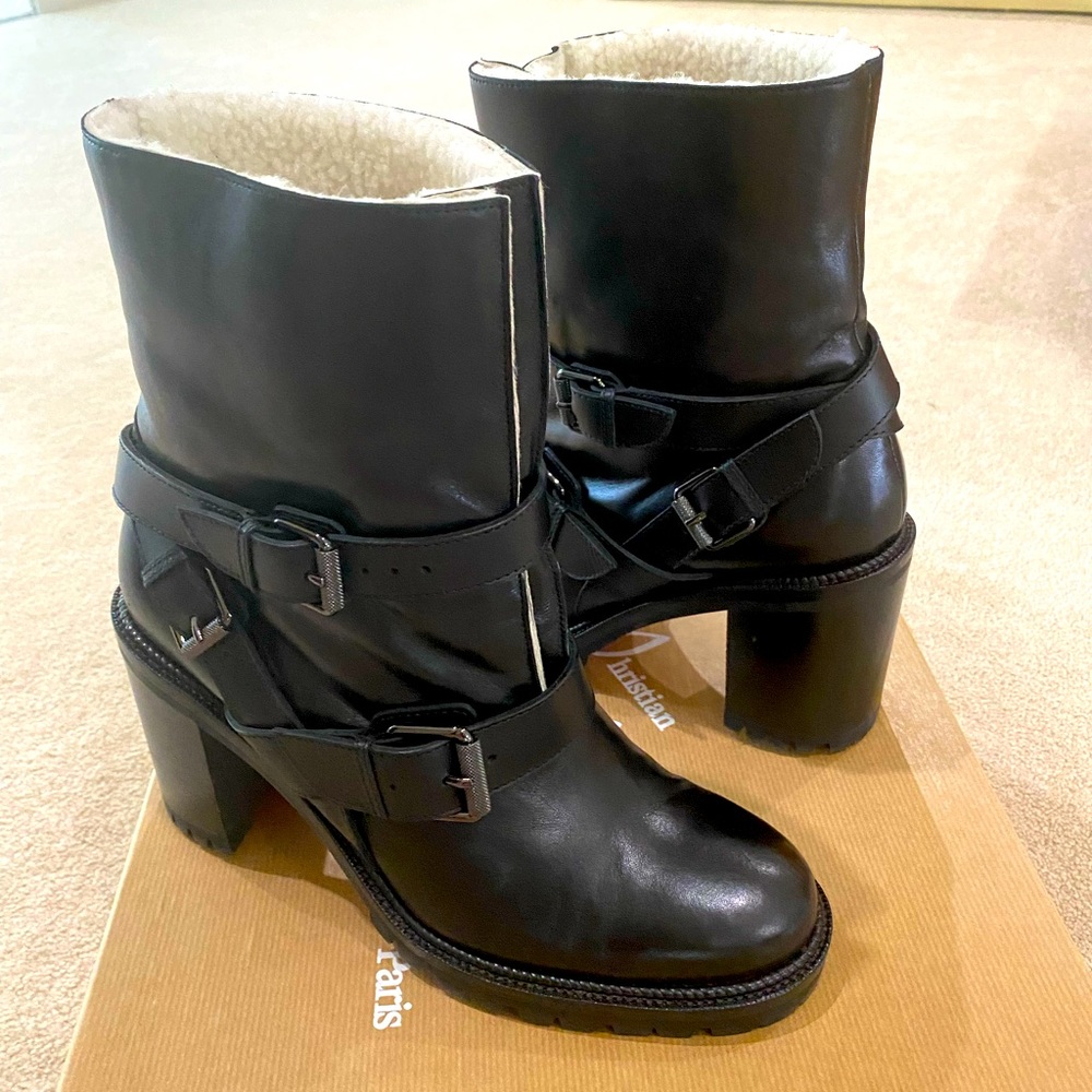 Christian Louboutin Viyonce 70mm shearling boot